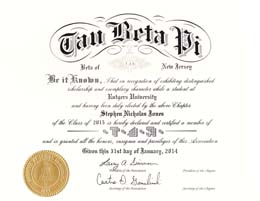 Certificate sample 4